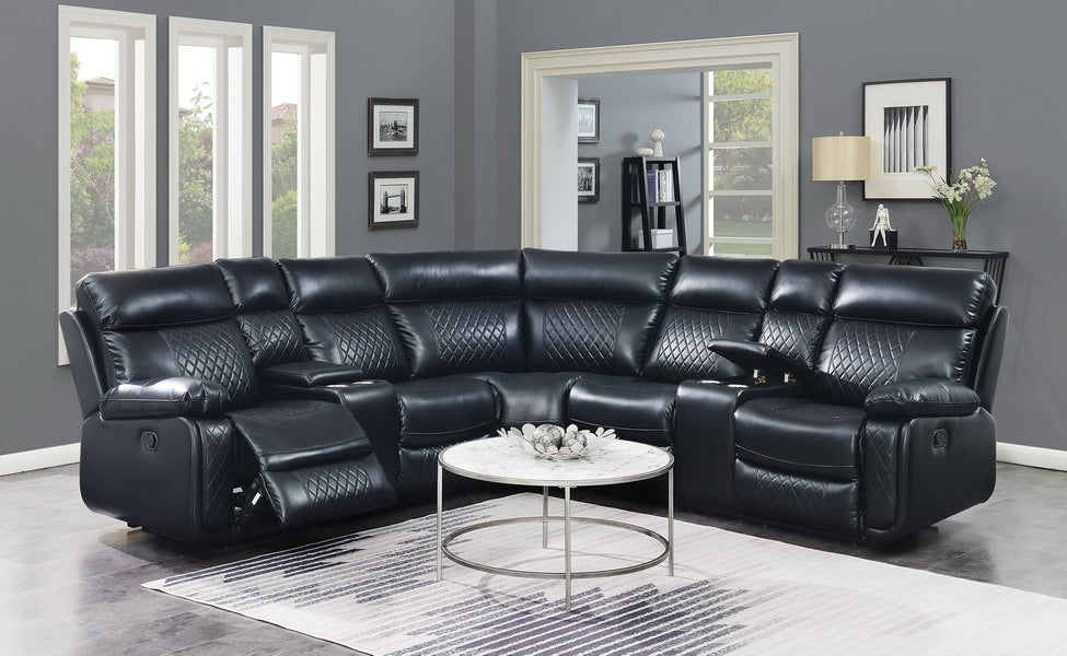 Obsidian Luxe Reclining Sectional