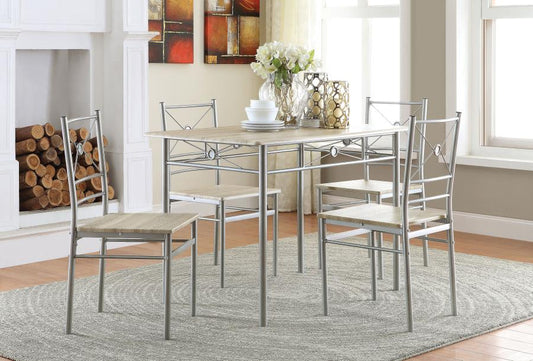Anna 5pc. Dining Collection (Silver)